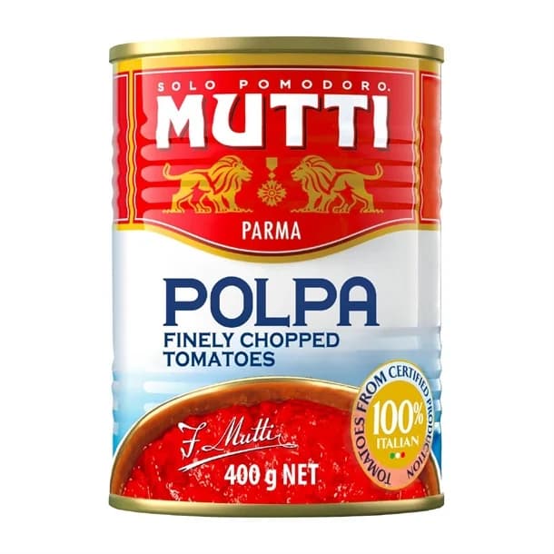 TIN MUTTI PLOPA FINELY CHOPPED TOMATO